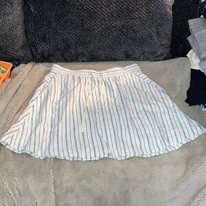 Lou & Grey Linen Drawstring Pocket Skirt, XS